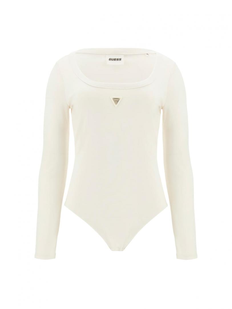 COLETTE LS BODYSUIT Bianco Panna COLETTE LS BODYSUIT Bianco Panna 1