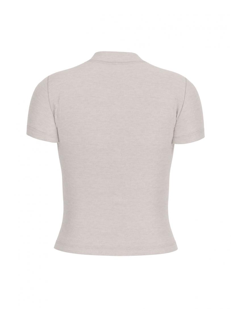 SS ANITA MOCK NK TOP Bianco SS ANITA MOCK NK TOP Bianco 2