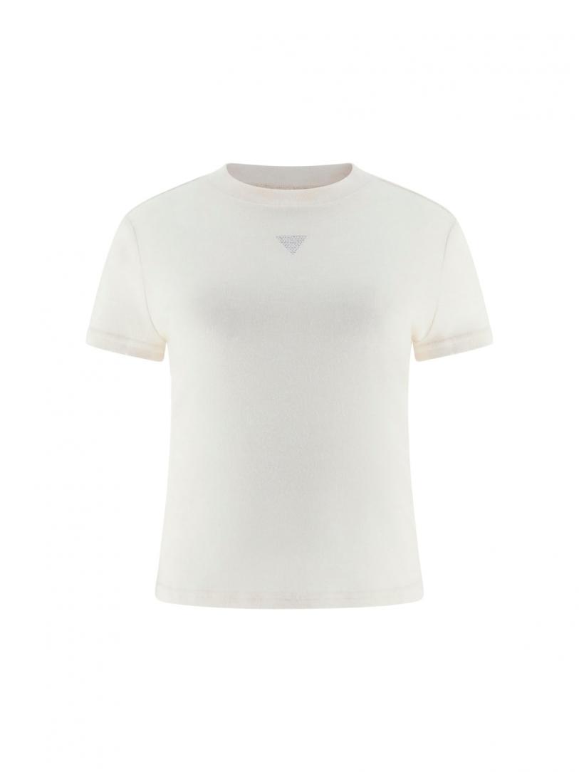 SS ANITA MOCK NK TOP Bianco SS ANITA MOCK NK TOP Bianco 1