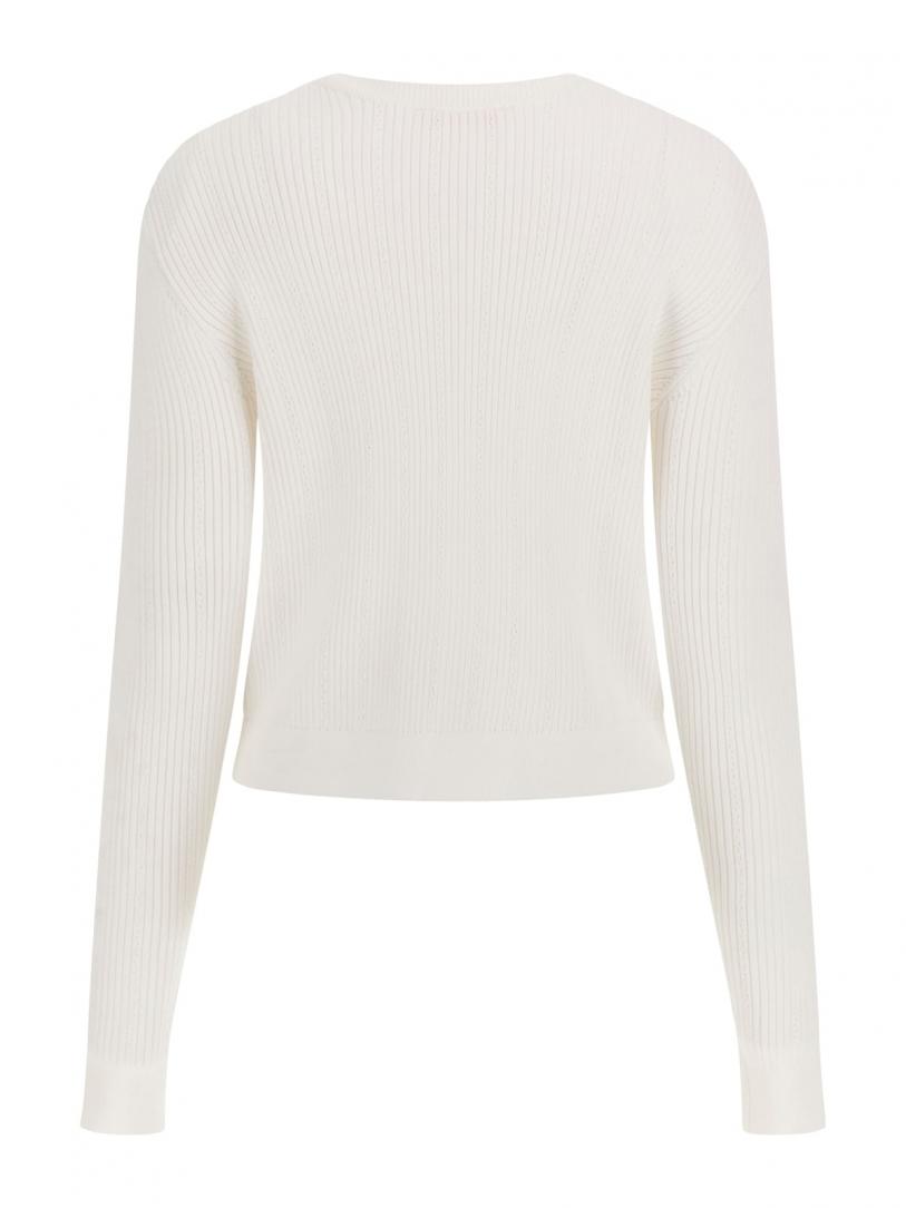 LS CN EMMIE CARDI SWTR Bianco LS CN EMMIE CARDI SWTR Bianco 2