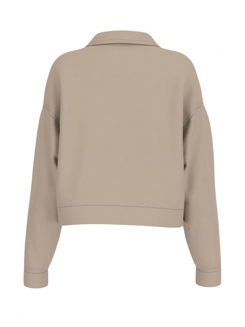 CARLA CROP ZIP JACKET Beige CARLA CROP ZIP JACKET Beige 2