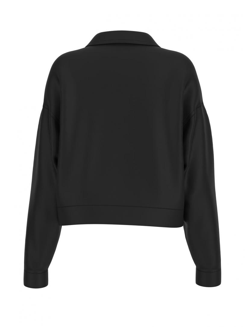 CARLA CROP ZIP JACKET Nero CARLA CROP ZIP JACKET Nero 2