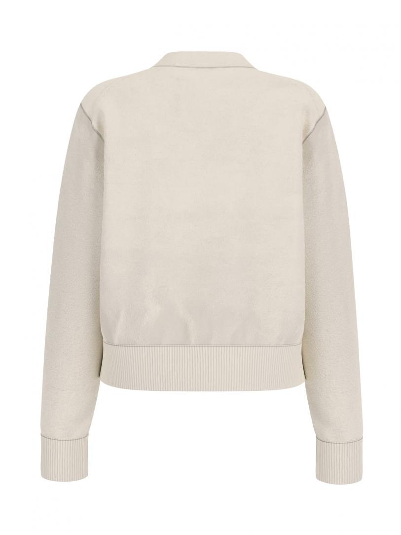 GJ LS VN MINI TRIANGLE CARDI Bianco GJ LS VN MINI TRIANGLE CARDI Bianco 2