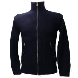Gianni Lupo Maglioni GL35051-F25 INTRECCIATO COLLO ALTO Blu