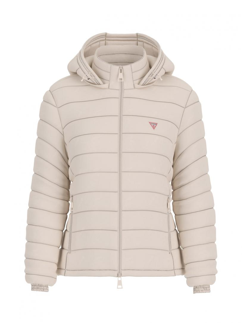 GJ HOODED PUFFER Bianco  GJ HOODED PUFFER Bianco 1