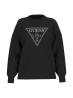 Guess Maglioni Maglioni LS TRIANGLE GLITTER SWEATSHIRT Nero - Foto 1