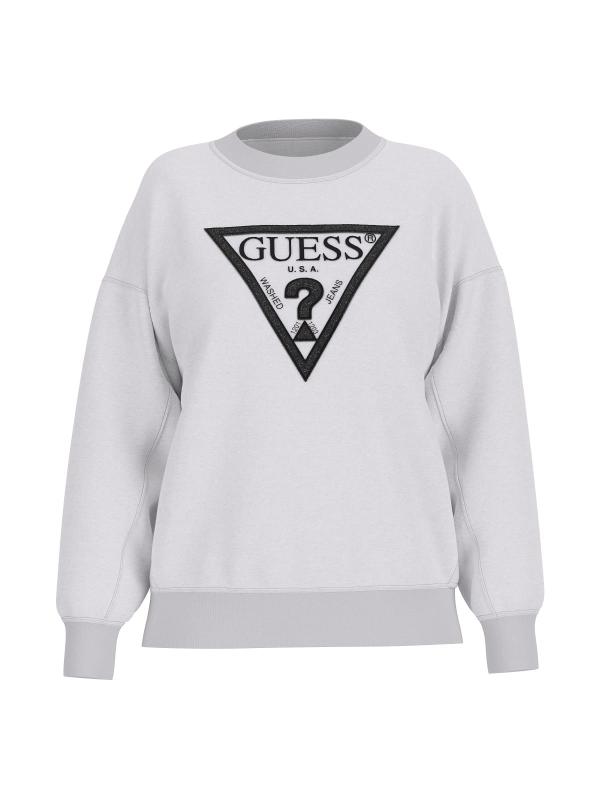 Guess Maglioni Maglioni LS TRIANGLE GLITTER SWEATSHIRT GRIGIO