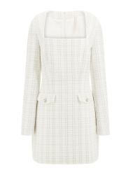 Guess Vestiti Vestiti LS SANDRA TWEED DRESS Bianco