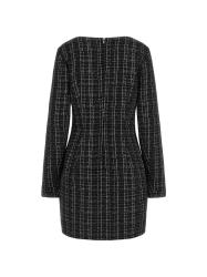 Vestiti LS SANDRA TWEED DRESS Nero