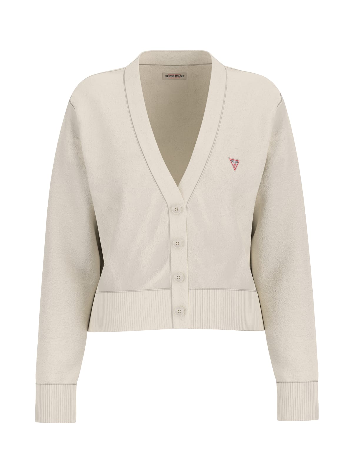 Guess Cardigan Cardigan GJ LS VN MINI TRIANGLE CARDI Bianco