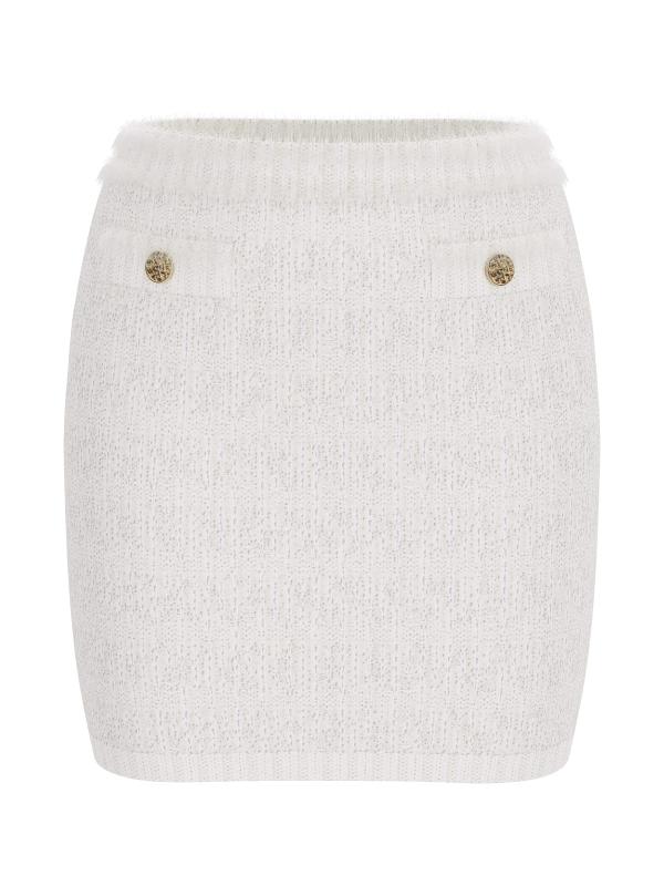 Gonna AOMORI TAPE YARN SKIRT Beige