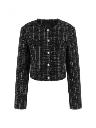 Giacca Donna SANDRA TWEED JACKET Nero