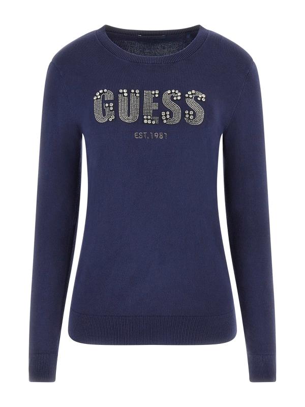 Guess Maglioni Maglioni LS CN REYNA LOGO SWTR Blu