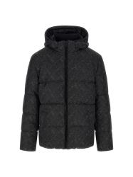 Giubbotti ALLOVER LOGO PUFFA JACKET Nero