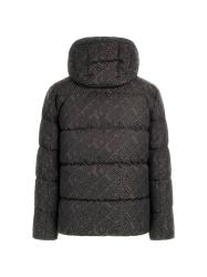 Giubbotti ALLOVER LOGO PUFFA JACKET Nero