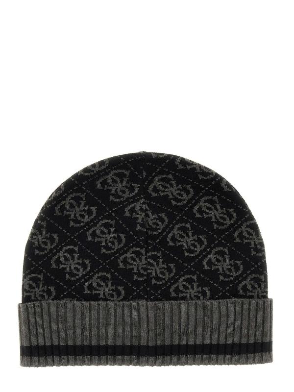 Guess Cappellini Cappellini MILANO KNIT BEANIE Nero