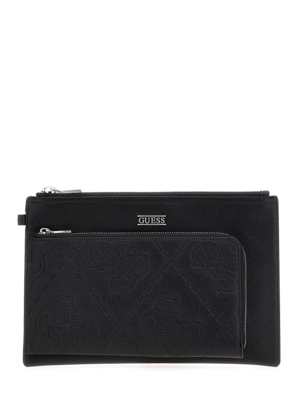Guess Pochette Pochette BOSTON CLUTCH L Nero