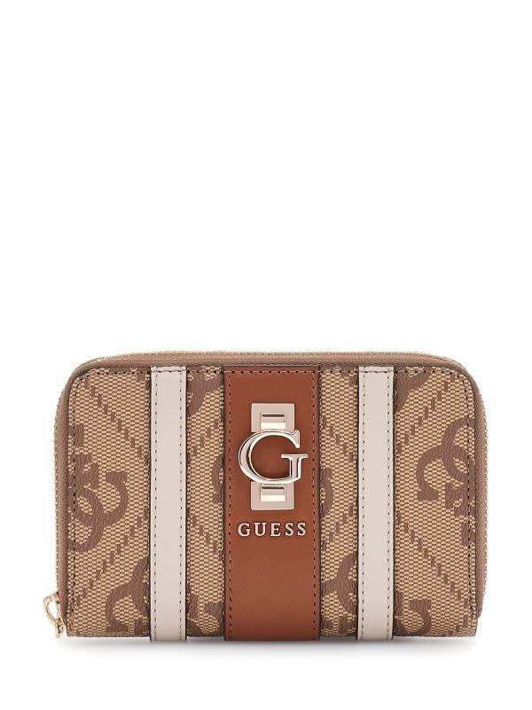 Guess Portafogli Portafogli ERENIA SLG DBL ZIP ORGNZR Beige