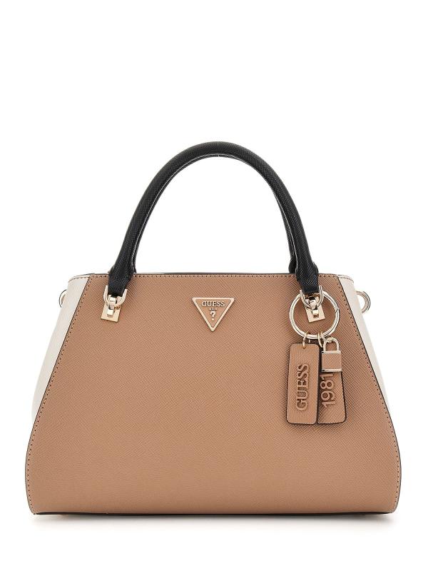 Guess Borse a mano Borse a mano NOELLE II LUX SATCHEL METALLIC LOGO Beige