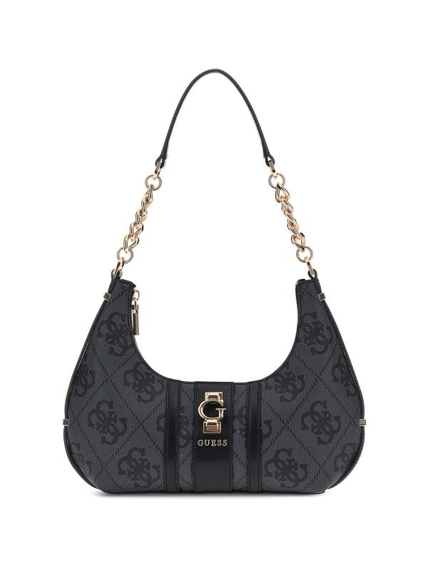 Guess Borse a spalla Borse a spalla ERENIA TOP ZIP SHOULDER BAG Nero