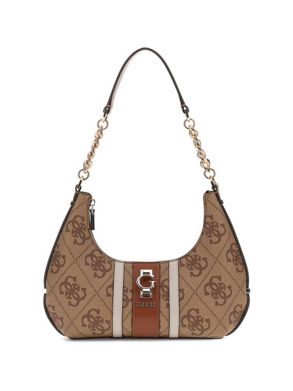 Guess Borse a spalla Borse a spalla ERENIA TOP ZIP SHOULDER BAG Beige