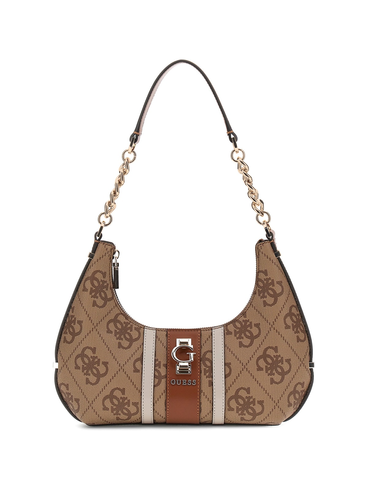 Guess Borse a spalla Borse a spalla ERENIA TOP ZIP SHOULDER BAG Beige