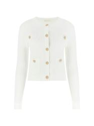 Cardigan LS CN EMMIE CARDI SWTR Bianco