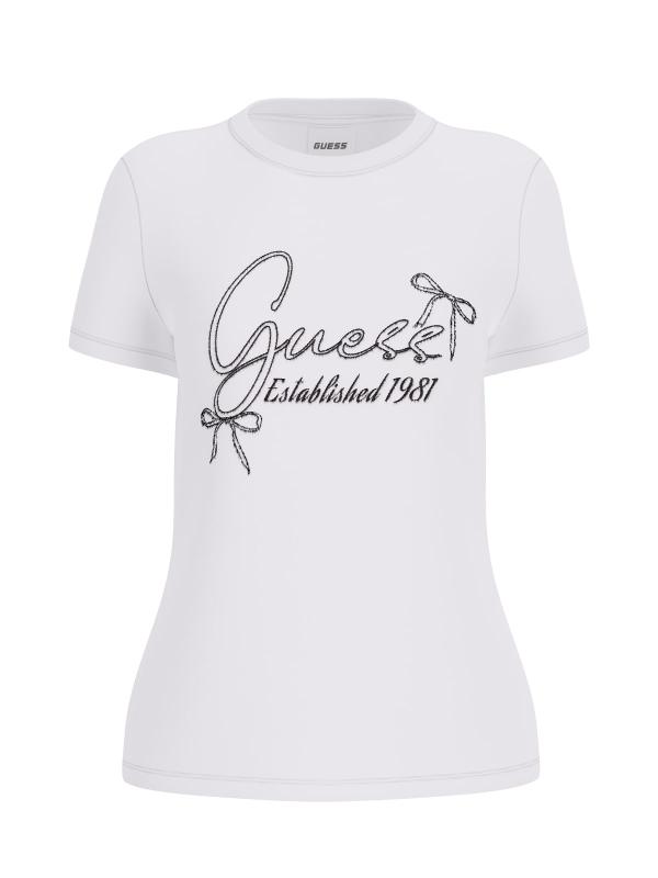 Guess T-shirt T-shirt MARGOT SS T-SHIRT Bianco