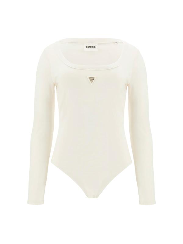 Guess Body Body COLETTE LS BODYSUIT Bianco Panna