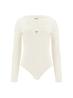 Guess Body Body COLETTE LS BODYSUIT Bianco Panna - Foto 1
