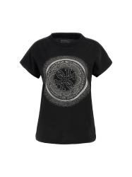 Guess T-shirt T-shirt CN SS 4G SHADED HOTFIX Nero