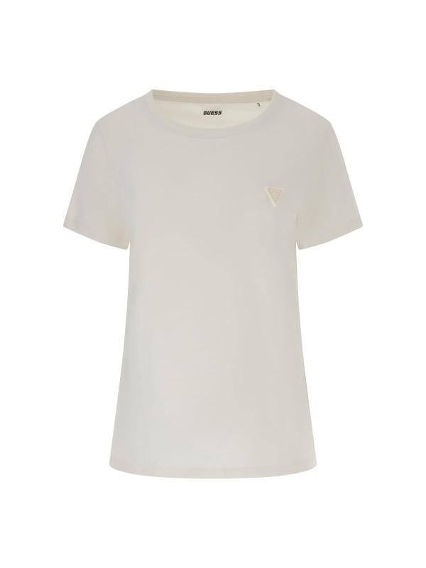 Guess T-shirt T-shirt COLETTE T-SHIRT Beige Crema