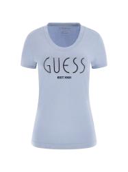 Guess T-shirt T-shirt CN SS GUESS LOGO TEE Azzurro