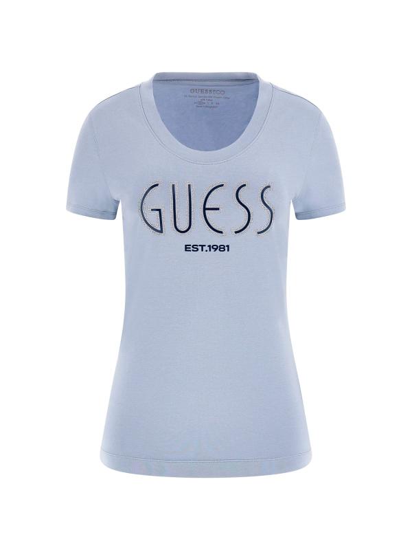 Guess T-shirt T-shirt CN SS GUESS LOGO TEE Azzurro