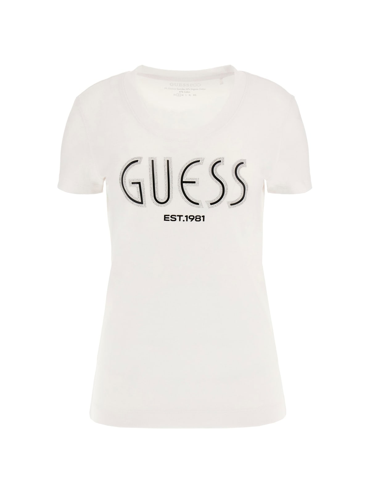 Guess T-shirt T-shirt CN SS GUESS LOGO TEE Bianco