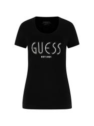 Guess T-shirt T-shirt CN SS GUESS LOGO TEE Nero
