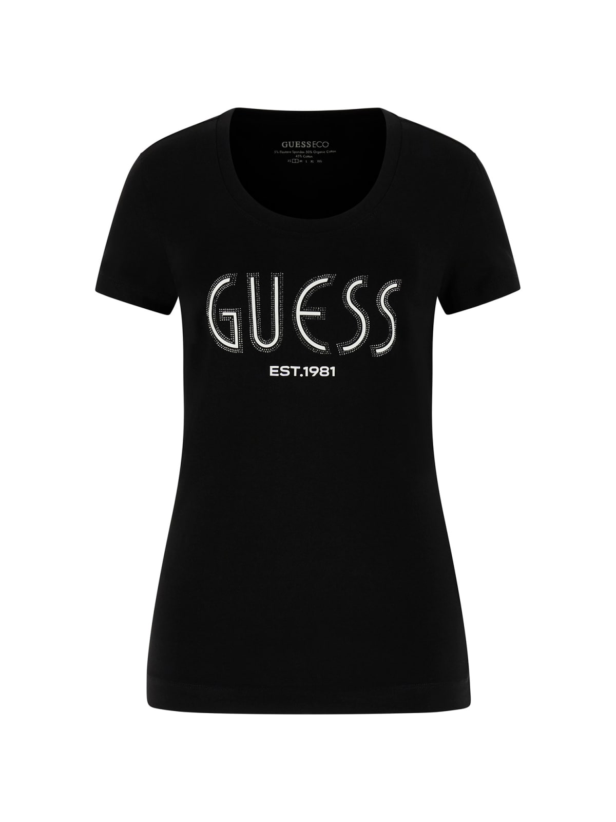 Guess T-shirt T-shirt CN SS GUESS LOGO TEE Nero