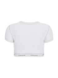 Top GJ SS CROP TOP Bianco
