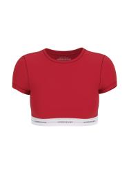 Top GJ SS CROP TOP Rosso
