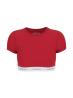 Guess Top Top GJ SS CROP TOP Rosso - Foto 1