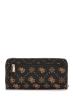 Guess Portafogli Portafogli SILIA SLG LARGE ZIP AROUND Marrone - Foto 3