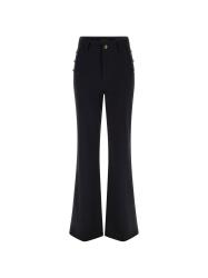 Guess Pantaloni Pantaloni CHRISSY FLARE PANTS Nero