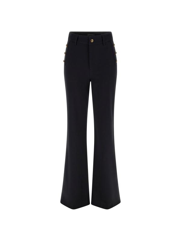 Guess Pantaloni Pantaloni CHRISSY FLARE PANTS Nero