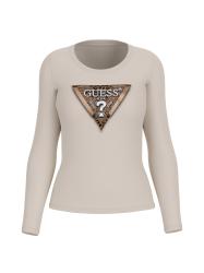 T-shirt LS CN LEO TRIANGLE TEE Beige