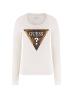 Guess T-shirt T-shirt LS CN LEO TRIANGLE TEE Bianco - Foto 1