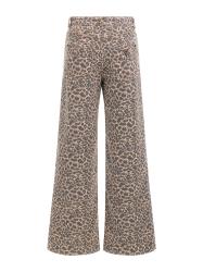 Jeans WIDE LEG marrone animalier
