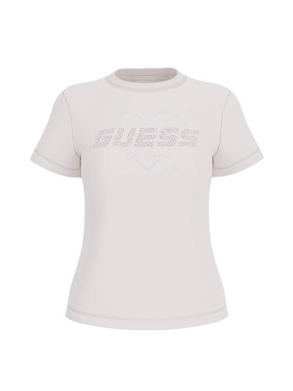 Guess T-shirt T-shirt NARCISO CN T-SHIRT Bianco panna