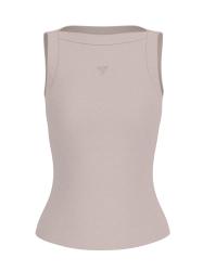 Maglia TINA RIBS TANK TOP Beige
