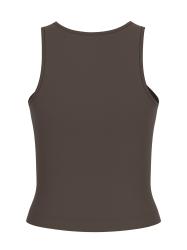 Canotte NEW SL ROUND NK GUENDALINA TOP Marrone