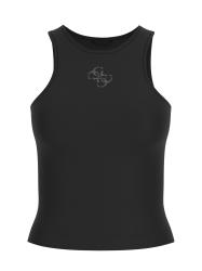 Canotte NEW SL ROUND NK GUENDALINA TOP Nero